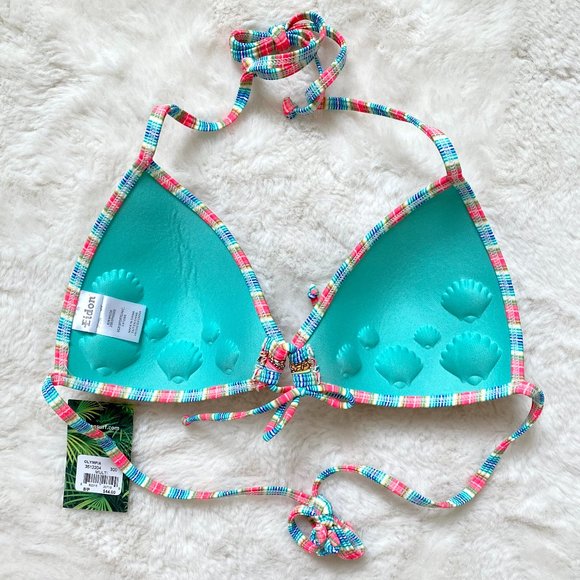NWT Eidon String Bikini Top Seashell Cups - Picture 5 of 8